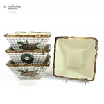 St. Nicholas Square Snow Valley 20OZ Soup Cereal 6" Bowl Set 4 Houndstooth. Fixed Price $36.95.