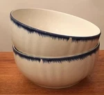 Ralph Lauren Burnham 7.5 Serving Bowls Set /2 Vegetable Salad Rare Excellent. Fixed Price $79.95.