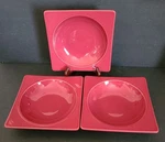 Rare Emile Henry Square Ceramic Stoneware Soup Salad Pasta Bowl France Vtg Htf. Fixed Price $89.00.