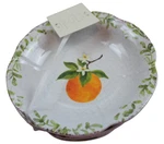 Bungalow No 10 Orange Rustic Shallow 8" Bowl Set Of 4 Scalloped Melamine Nwt. Fixed Price $20.66.