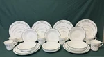34 Piece Corelle Calloway Ivy Swirl Dish Set. Fixed Price $149.99.
