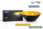 Guzzini My Fusion Large Bowl (l) Italian Design Black & Yellow Color Tech. Fixed Price $14.99.