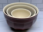 Emile Henry France For Williams Sonoma 3 Piece Mixing Bowl Set. Fixed Price $63.75.