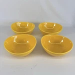 Sweese Bowl 6" X 6.5" Curved Oval Yellow Cereal Soup Salad Lot Set Of 4. Fixed Price $49.95.