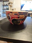 Zak Designs Four (4) Marvel Spider Man Captain America Groot Melamine Bowls. Fixed Price $8.46.