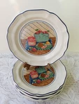 Vtg. 90S Mikasa French Countryside F9016 Treats Salad Plates Set Of. Fixed Price $48.50.