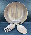 Merritt Melamine Salad Bowl 12INW Wserving Utensils. Fixed Price $17.00.