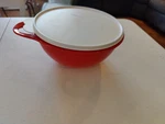 New Tupperware Thatsa Mixing Serving Jr Bowl 12 Cup 2.75L Red W/ White Lid #2677. Fixed Price $19.99.