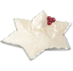 Julia Knight Christmas Holly Sprig 12" Starflake Serving Bowl Snowflake New. Fixed Price $99.99.
