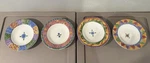 4 Sango The Sweet Shoppe By Sue Zipkin Rimmed Soup Salad Bowls Assorted Vintage. Fixed Price $33.95.