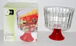 Indiana Glass Celebrations Ruby 8.5" Tall Trifle Dessert Bowl Pedestal. Fixed Price $30.00.