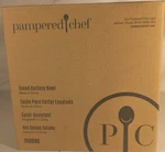 Pampered Chef Meal Prep Salad Cutting Bowl 100086 Gray Green New. Fixed Price $7.50.