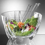 Prodyne SB3C Illusions Salad Bowl And Servers. Fixed Price $44.07.