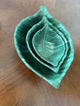 Opalhouse Green Leaf Melamine Nesting Bowls Set Summer Tropical 3 Botanical. Fixed Price $29.99.