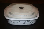 Corelle Simple Lines Microwave Steamer Storage Set 3 ( Rare ) Sealed New. Fixed Price $99.99.
