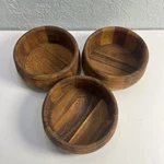Ironwood Gourmet Individual Small Salad/fruit Bowl Acacia 6 Set Of 3. Fixed Price $34.00.