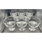 Set Of 8 Vtg Libbey Selene Clear Glass Footed Mini Trifle Dessert Bowl Mcm Is. Fixed Price $19.26.