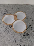 Juliska Bamboo Collection 9" Triple Bowl Server - Natural. Fixed Price $39.99.