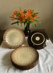 Laurie Gates Dinnerware Salad Plates California Designs Stoneware Set Of 6. Fixed Price $26.00.