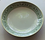 Amcrest Roxanne Coupe Soup Cereal Bowl Green Floral Fine China 3361-7. Fixed Price $12.99.