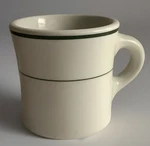Shenango Restaurant Ware Diner Coffee Mug Tea Cup Green Stripes New Castle. Fixed Price $28.00.