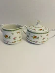 Mikasa Antique China Creamer & Sugar Bowl With Lid Japan Anson L2001 From 1974. Fixed Price $12.50.