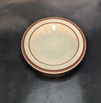 Rego China Speckled Stoneware 4.5" Sauce Bowl Brown Rim Retro Diner C610-21 V. Fixed Price $12.99.