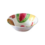 Set Of Four (4) Mainstays Melamine Tropical Fruit Design Cereal Bowls. Fixed Price $25.44.