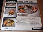 Prodyne AB-5 Crystal Clear Acrylic Appetizers On Ice Revolving Tray 16-1/2X5 In.. Fixed Price $24.97.