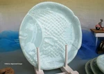 Pottery Barn Malibu Figural Fish Plates (4) -nib- Great Catch For Meals!. Fixed Price $74.95.