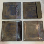 Lot 4 Studio Pottery Stoneware Artist Signed Handmade Ceramic Set. Fixed Price $45.00.