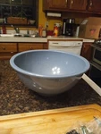 Vintage Kitchen Blue Usa 118 9 3/4" Mixing Bowl Malmac Fine Speckled. Fixed Price $29.99.
