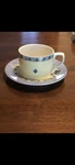 Royal Doulton Carmina TC1277 Fine China Dinner Set Yellow Blue Plates Bowls Cups. Fixed Price $125.00.