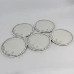 Set Of 5 Royal Doulton Lambethware Fresh Flowers Mayfair 1983 Salad Plates. Fixed Price $43.99.