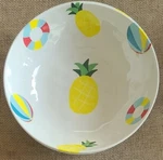 Zak Designs Four (4) Melamine Pool Party 8" X 2.25" Shallow Bowls. Fixed Price $33.92.