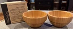 Pampered Chef Bamboo Small Snack Bowls 0212, Set Of .... Fixed Price $19.99.