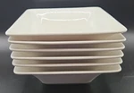 Set Of White Porcelain Villeroy & Boch 6" Square Soup Cereal Fruit Bowls. Fixed Price $49.99.