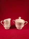 Empress China Arcadia 1015 Made Japan Creamer & Sugar Bowl With Lid.. Fixed Price $35.00.