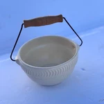 Tender Heart Treasures Vintage 98' Ceramic Small Bowl Wooden Handle Cottagecore. Fixed Price $29.15.