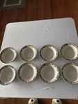 Oneida Set Of 8 Orchard Rimmed Soup Bowls-select Collection Stoneware Fruit. Fixed Price $60.00.