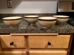 (4) Pfaltzgraff Catalina Footed Rice/cereal/soup Bowls 6". Fixed Price $44.00.