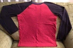 Sonoma = Boys Size Large Red & Black Lightweight Crew Neck Long Sleeve Shirt. Fixed Price $8.00.