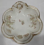 Haviland & Co Limoges Schleiger 235 Double Gold Fruit Bowl Dish. Fixed Price $24.96.