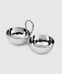 Mary Jurek Designs Paloma 2 Bowl Set Braided Wire Handle Double Stainless. Fixed Price $74.00.