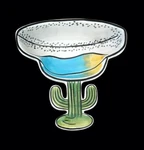 Ceramic Painted Cactus Margarita Chip Salsa Appetizer Dip Bowl Dish Clay Art. Fixed Price $14.99.