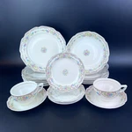 Vtg Floral China Mount Clemens Mildred Plate Setting Replacement & Bowl. Fixed Price $8.95.