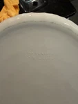Corningware F-5-B White Round Ceramic Bowl Two-piece Set. Fixed Price $14.00.
