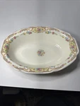 Mount Clemens Mildred China Oval Serving Bowl Center Floral 9 1/2 Inches. Fixed Price $16.95.