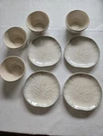 Home Studio Shoreline Dessert Plates And Bowl, 8 Pieces. Fixed Price $50.00.