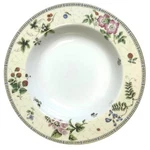 Wedgwood Vintage 1997 "fleur" 9" Large Rim Soup/pasta Bowls-excellent-set Of 6. Fixed Price $94.50.